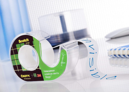 Dispenser birou banda adeziva Scotch C38 19 mm x 33 m, Magic Tape, Negru [3]