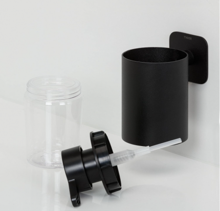 Dispenser sapun lichid Tiger, 180 ml, oțel inoxidabil, acoperit cu pulbere neagră [6]