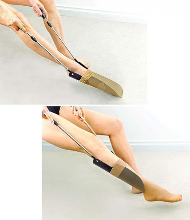 Dispozitiv de asistenta pentru incaltat sosete Wellys ‎R 053477, manere telescopice, negru [1]