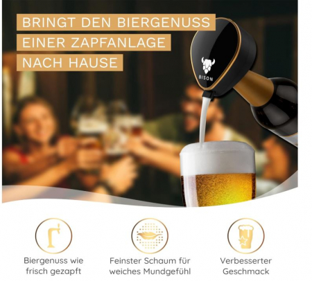 Dispozitiv de facut spuma de bere pentru sticle de bere BISON [3]