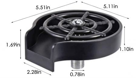 Dispozitiv pentru spălare pahare/sticle cu jet de presiune Mlloaayo [1]