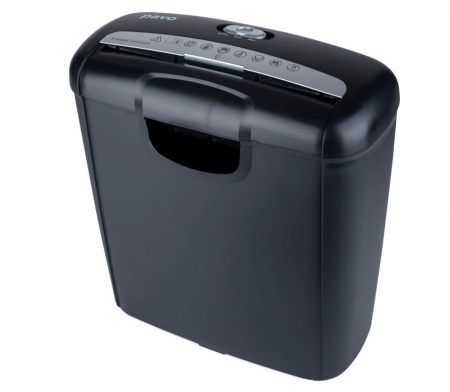 Distrugator de documente cu cos Pavo, pana la 6 coli, 10L, negru, 8029310 [0]