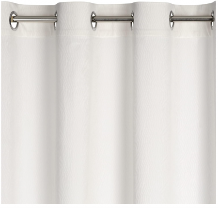Draperie din catifea cu ochiuri Eurofirany, model ondulat, 140 x 250 cm, alb [1]
