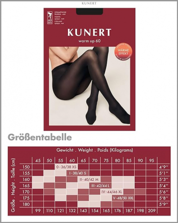 Dres damă Kunert 318000 Warm Up 60 DEN, Marimea 38-40 [5]