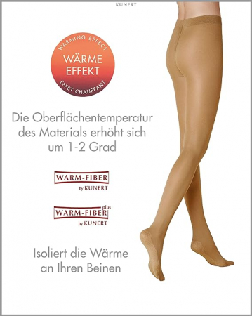 Dres damă Kunert 318000 Warm Up 60 DEN, Marimea 38-40 [4]