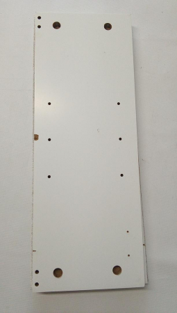 Dulap de baie suspendat Relaxdays, MDF, din bambus, 2 niveluri, alb-maro [5]