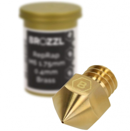 Duză BROZZL MK8 din alamă 0.1 mm diametru pentru Creality Ender 3, Ender 3 Pro, CR-10, CR-10S [6]