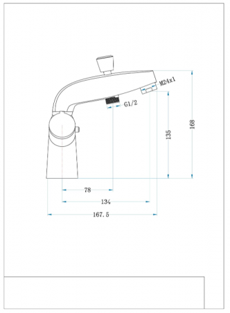 Edouard Rousseau Baterie termostatica pentru baie-dus Volga 2, Crom [1]