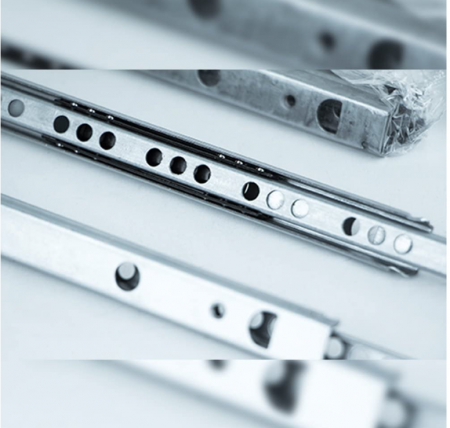 Emuca 3009305  Set de 5 perechi de glisiere cu extensie parțială pentru sertar, zincat, 438 mm [2]