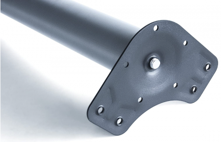 EMUCA Kit 4 picioare de masă din oțel reglabile 60x710mm, înălțime reglabilă 710-730mm, Negru [3]