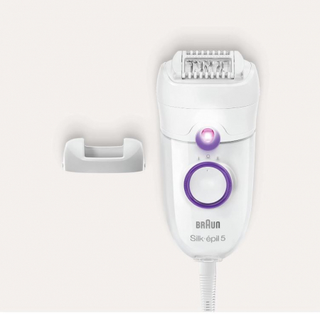 Epilator pentru femei Braun Silk-épil 5, 5-505, alb și violet [6]