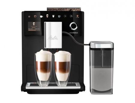 Electrocasnice pentru Bucatarie - Espressor automat Melitta Latte Select F630-212, 1400W, Negru