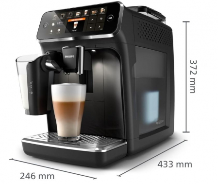 Espressor automat Philips LatteGo EP5441/50, 1500 W, Rasnita ceramica, 12 bauturi, Negru [5]
