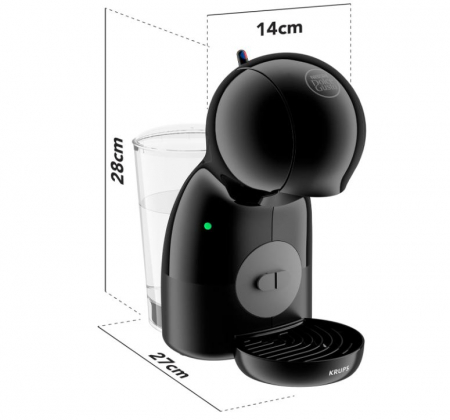 Espressor cu capsule Krups Nescafe Dolce Gusto Piccolo XS KP1A3BKA, 1500W,  0.8L, negru [10]