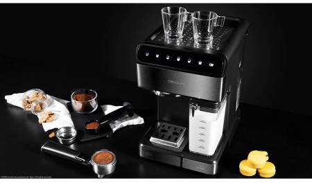 Espressor de Cafea Cecotec Touch Serie Nera, 1.4 l, 1350 W, 20 bar [5]