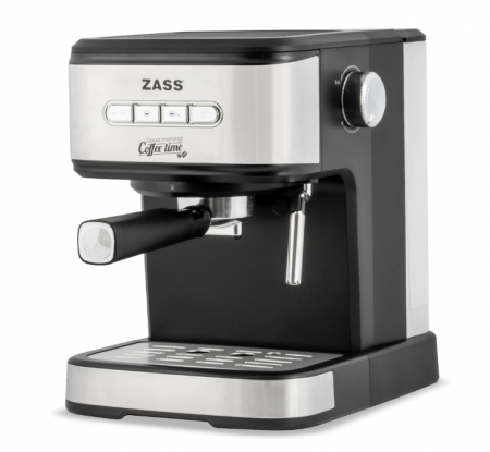 Espressor de cafea Zass ZEM 03, presiune 20 bari, 1,5 litrii, panou iluminat, dispozitiv spumare, 2 filtre [7]
