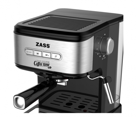 Espressor de cafea Zass ZEM 03, presiune 20 bari, 1,5 litrii, panou iluminat, dispozitiv spumare, 2 filtre [4]
