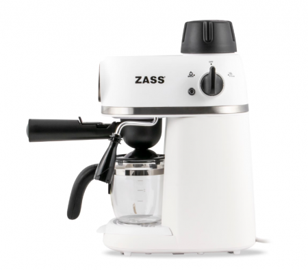 Espressor de cafea Zass ZEM 07 Alb, 800W, presiune 3,5 bari, 240ml, 2-4 cesti [3]
