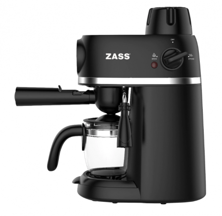Espressor de cafea Zass ZEM 07 Negru, 800W, presiune 3,5 bari, 240ml, 2-4 cesti [3]