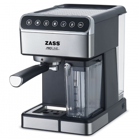 Espressor de cafea Zass ZEM 10, Presiune 16 bari, Putere 1350W, Rezervor apa 1,8L, Rezervor lapte 0,5L [1]