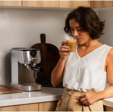 Espressor manual Cecotec Power Espresso 20 Steel Pro, 1350 W, 20 bar [8]