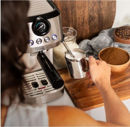 Espressor manual Cecotec Power Espresso 20 Steel Pro, 1350 W, 20 bar [10]