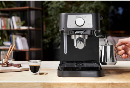 Espressor manual DELONGHI Stilosa EC260.BK, 1L, 1100W, 15 bar, negru [10]