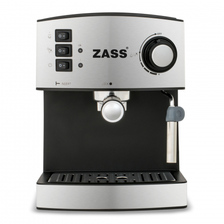 Espressor manual Zass ZEM 04, putere 850W, presiune 15 bari, cu 2 portfiltre [1]