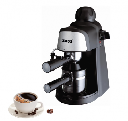 Espressor manual Zass ZEM 05, 800W, Dispozitiv Cappuccino, Negru [3]