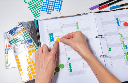 Etichete autoadezive Herma 2212, Diametru 8 mm, 5632 buc [3]