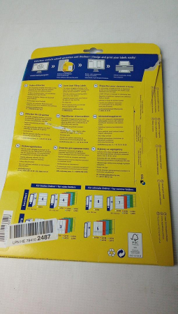 Etichete universale AVERY L4759-10 pentru biblioraft (27 Etichete cu Ultra Grip, 61 x 297 mm) 9 Foi, Alb [2]