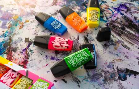 Evidențiator, Highlighter STABILO BOSS MINI by Snooze One, Pachet de 9, Negru [6]