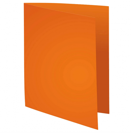 Exacompta 420007E 100 Dosare cu fund plat, culoare portocaliu [2]