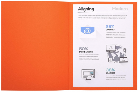 Exacompta 420007E 100 Dosare cu fund plat, culoare portocaliu [3]