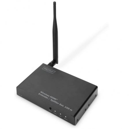 Desktop PC & Monitoare - Extender HDMI wireless / Splitter HDMI (1:4) DIGITUS DS-55315, Full HD 1080p 60Hz 80m, Unitate receptor pentru DS-55314