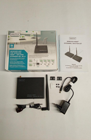 Extender HDMI wireless / Splitter HDMI (1:4) DIGITUS DS-55315, Full HD 1080p 60Hz 80m, Unitate receptor pentru DS-55314 [1]