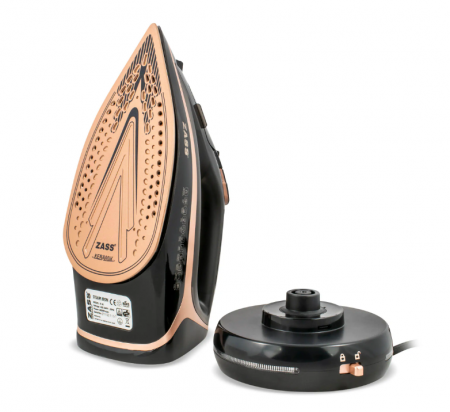 Fier de calcat cu abur 2 in 1 Zass A 20, 2600W, Jet de abur 140 g/min, talpa ceramica, rezervor apa 300 ml [0]