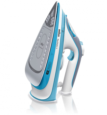 Fier de calcat cu abur Braun Household TexStyle 5 SI 5006 BL, talpa Freeglide 3D, 2600 wati, 180 g/min, 330 ml [2]