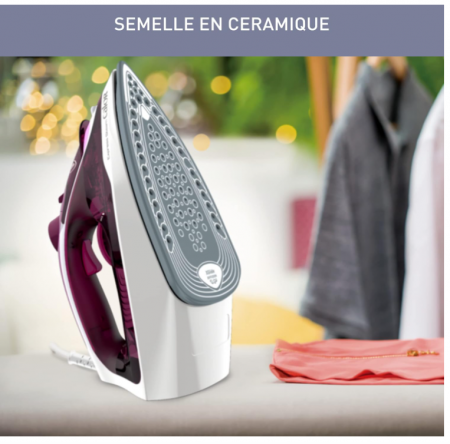 Fier de calcat cu abur Calor Express, 2400 W, talpa ceramica, FV2835C0 [6]