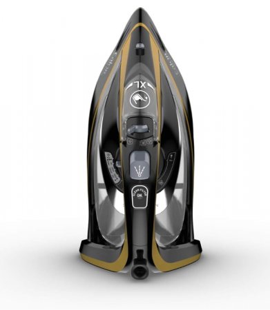 Fier de călcat cu abur Calor, până la 260 g/min aburi, FV9839C0, 350 ml, negru/auriu [7]