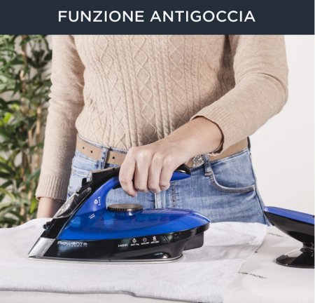 Fier de călcat cu abur fără fir Rowenta De5010 Freemove, 2400 W, 250 ml, abur 120 g/min [6]