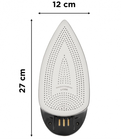 Fier de călcat cu abur fără fir Rowenta De5010 Freemove, 2400 W, 250 ml, abur 120 g/min [8]