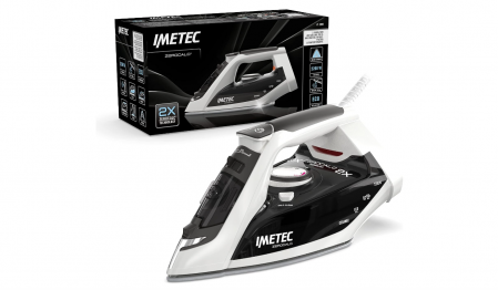 Fiare si Statii de Calcat - Fier de călcat cu abur Imetec ZeroCalc Z1 2800, anti-calcar, placă ceramică, 2200 W, 130 g jet de abur