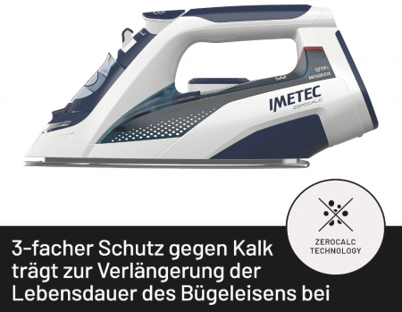 Fier de calcat cu abur Imetec Zerocalc Z3 3500, Tehnologie anticalcar, 2400 W [1]