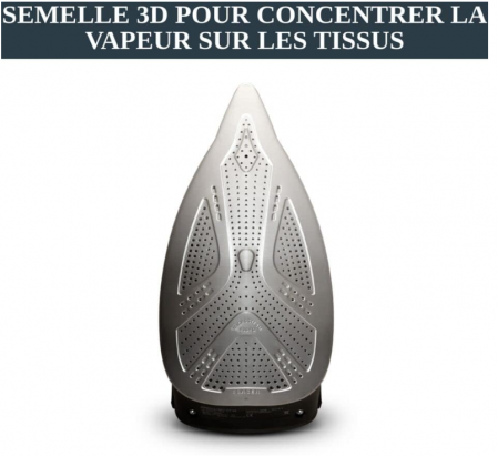 Fier de călcat cu abur Rowenta DW6330D1 Eco Intelligence, 2500 W, 1 litru, negru/verde [5]