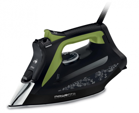 Fiare si Statii de Calcat - Fier de călcat cu abur Rowenta DW6330D1 Eco Intelligence, 2500 W, 1 litru, negru/verde