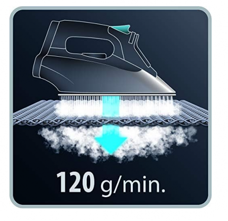 Fier de călcat cu abur Rowenta DX1635 , 2400 W, 0,25 Litri, aburi 120 g/min, Funcție anticalcar [5]