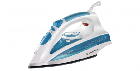 Fiare si Statii de Calcat - Fier de călcat cu abur Russell Hobbs, 2600 W,  210 g/min, 300 ml, Anti-calcar, 20562-56