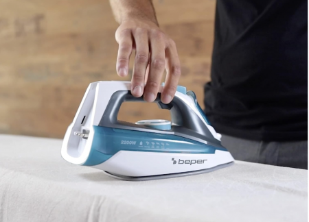 Fier de călcat cu aburi fără fir BEPER 50.161, funcție de autocurățare, anticalcar, antipicurare [7]