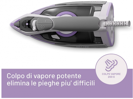 Fier de călcat cu aburi Imetec Intellifast, Tehnologia Intelli System, Talpă Ceramic Diamond, anti-calcar, 2400 W [4]